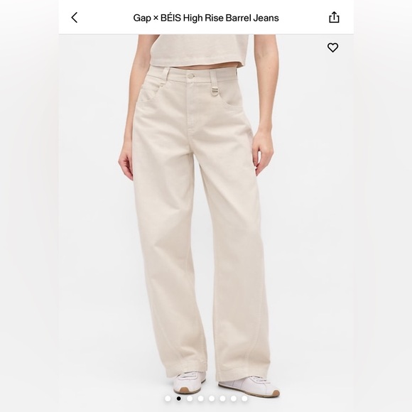 GAP Denim - GAP x BÉIS High Rise Barrel Jeans